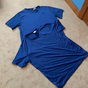 2 for 1 Nike Duke Blue Dri-fit tees